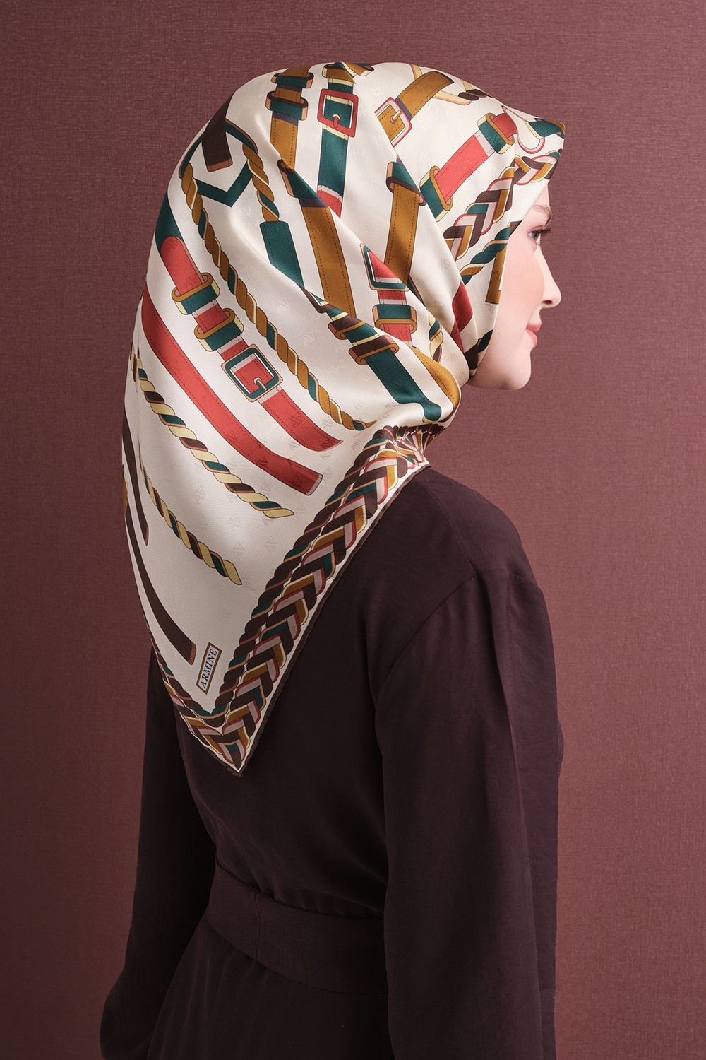 Armine Sura Ipek Eşarp 2026-2027 - Sonbahar KIŞ-ASM9607-07 görsel 7