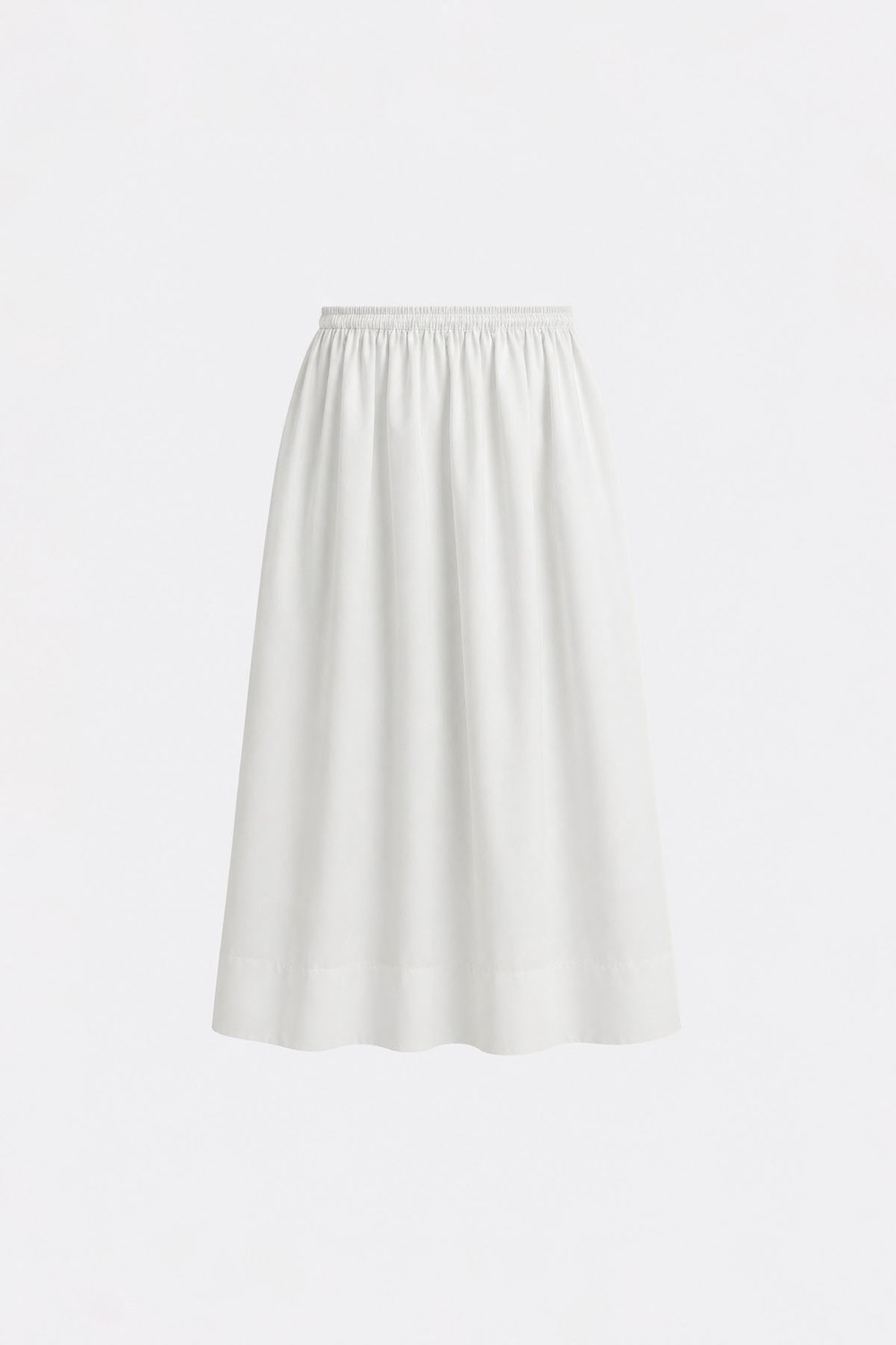 Suud Collection Ekru Day Poplin Kloş Etek görsel 7