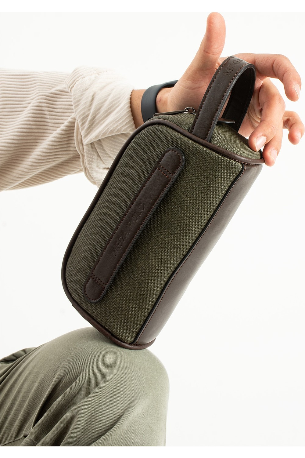 MEGA 433 Erkek El Portföyü El Çantası Clutch Çanta Traş Çantası görsel 3
