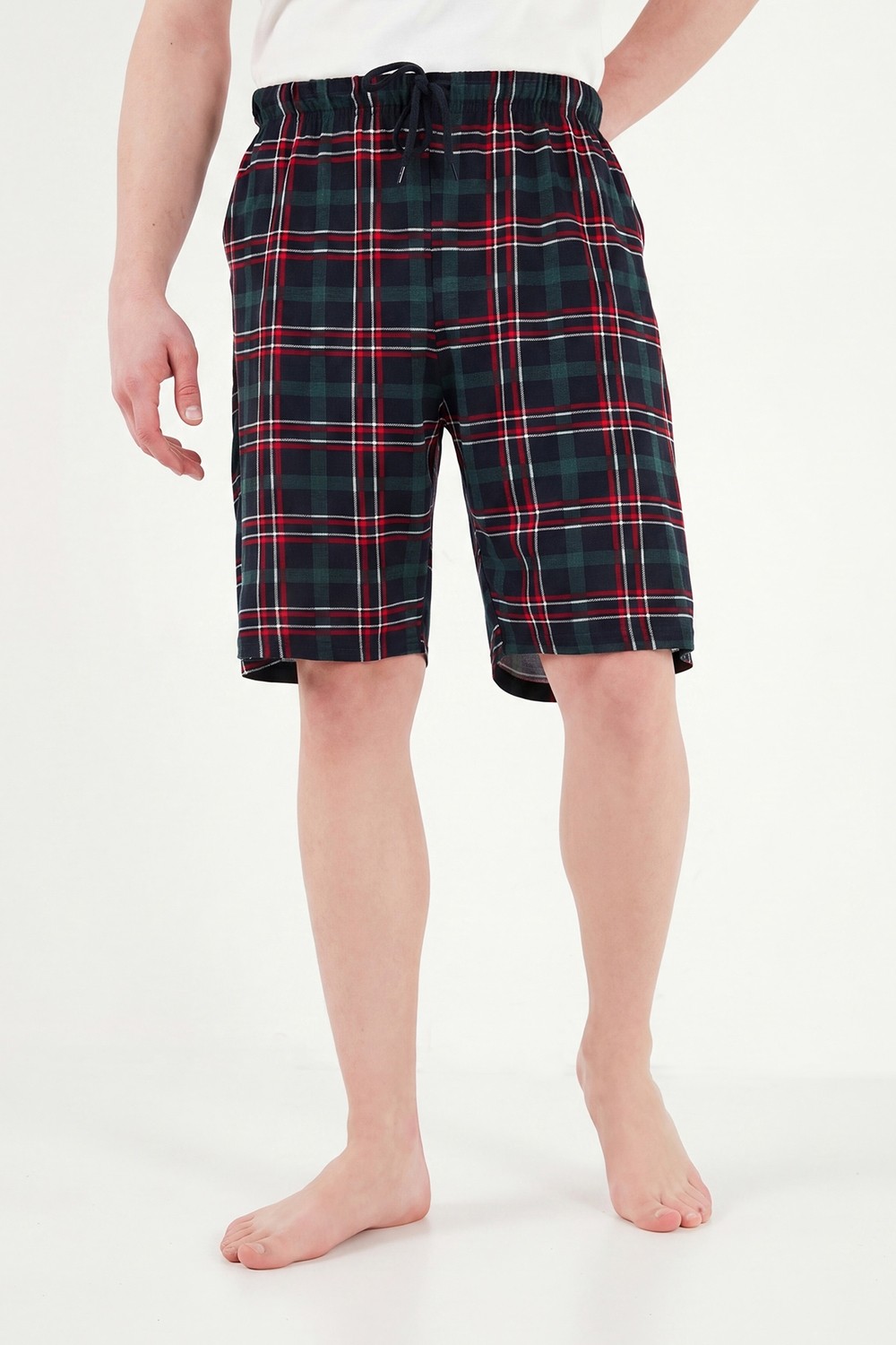 Buratti Pamuklu Regular Fit Bağlamalı Cepli Pijama Şort Erkek Şort 6574004 görsel 3