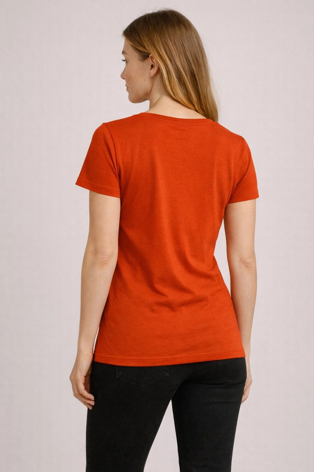 Prolet V Yaka Kadın T-Shirt görsel 8