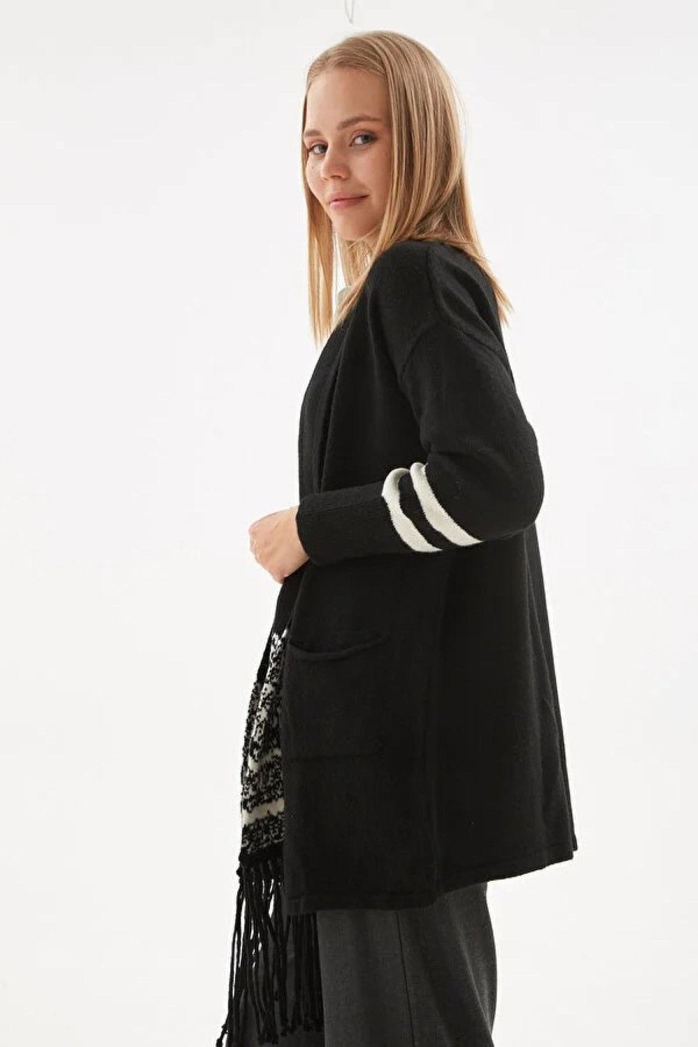 Fashion Friends 24K0138K1 Kadın Fermuarlı Hırka görsel 3