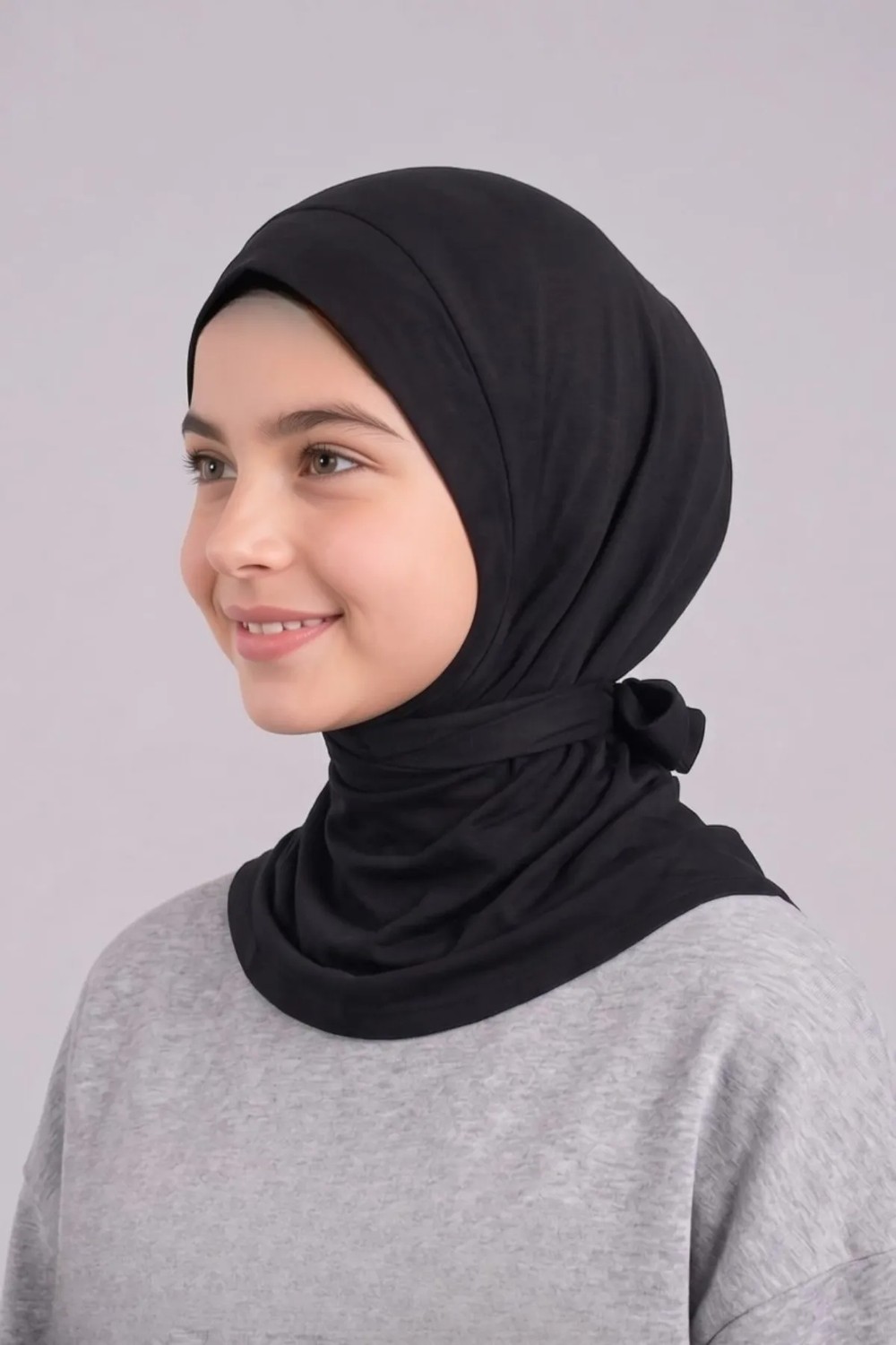 Dekim Moda Bambu Çocuk Hazır Başörtü Bağıcıklı