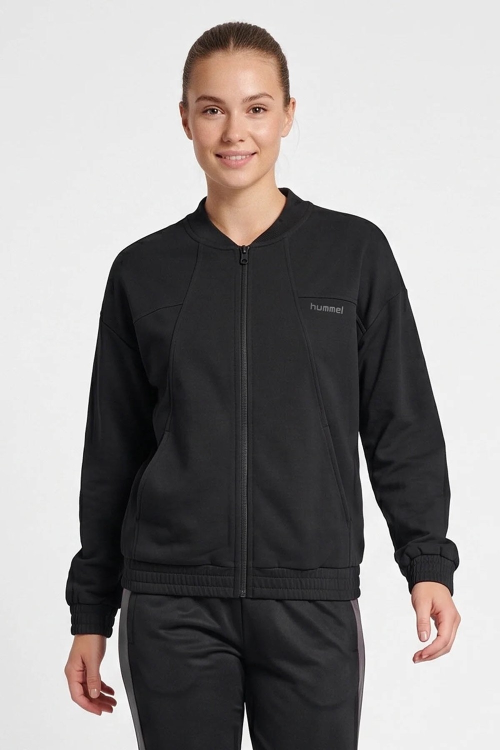 Hummel Astride Fermuarlı Siyah Kadın Sweatshirt 922543-2001