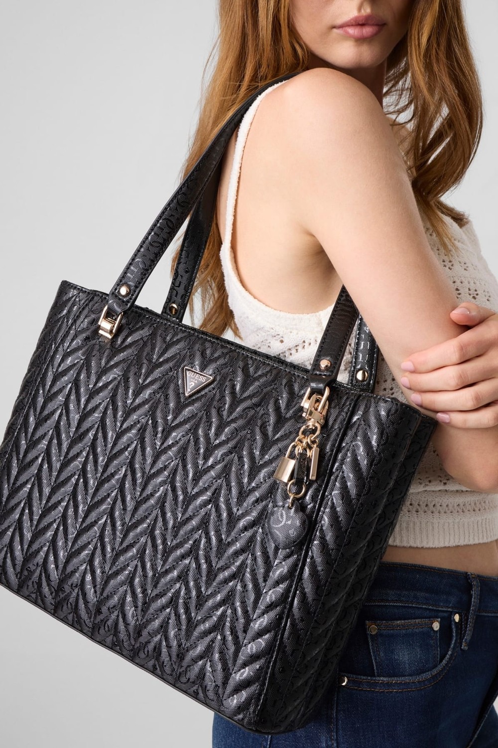Guess Stacey Noel Tote görsel 4