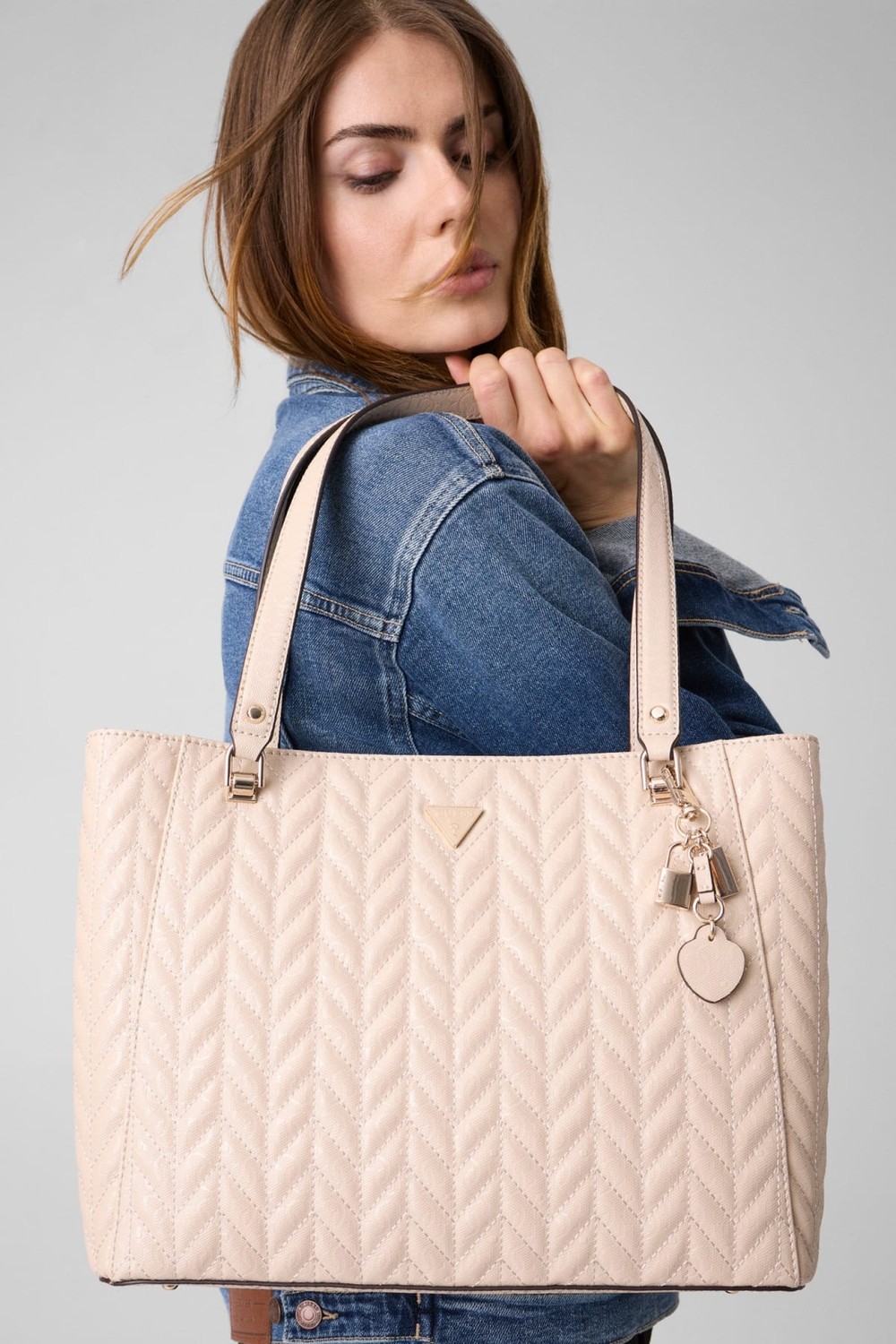 Guess Stacey Noel Tote görsel 7