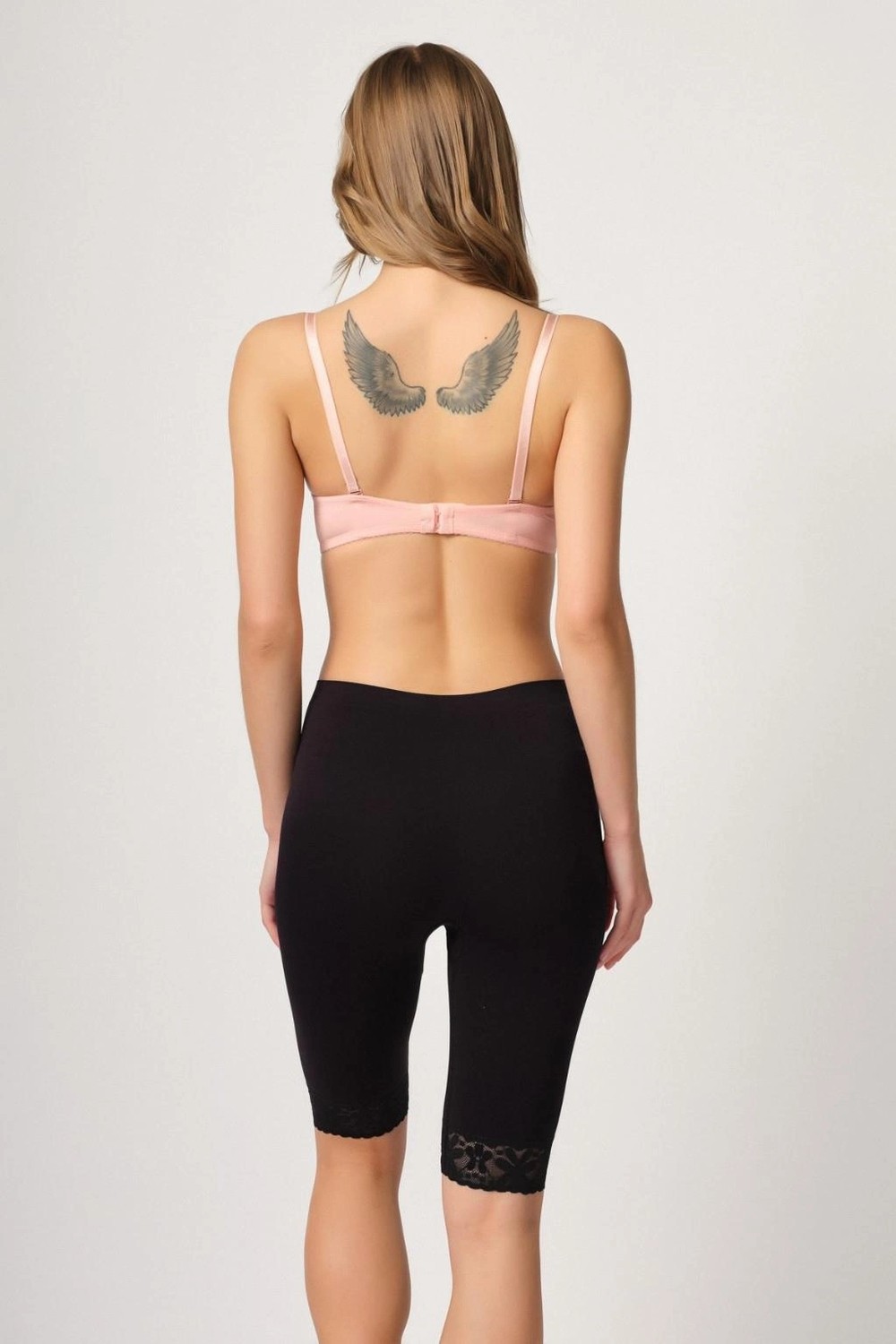 L'ombre Siyah Mı Emay 3004 Soft Uzun Paça Dantel Boxer görsel 3