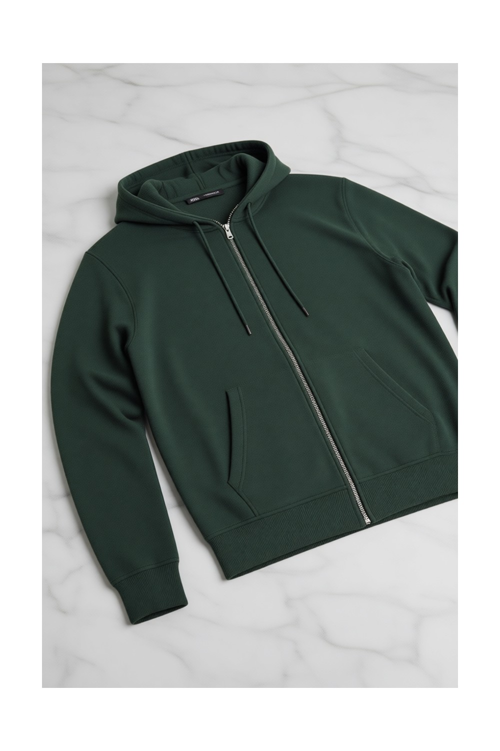 DeFacto %100 Pamuk Büyük Beden Kapüşonlu Fermuarlı Sweatshirt H2059AX26SP görsel 7