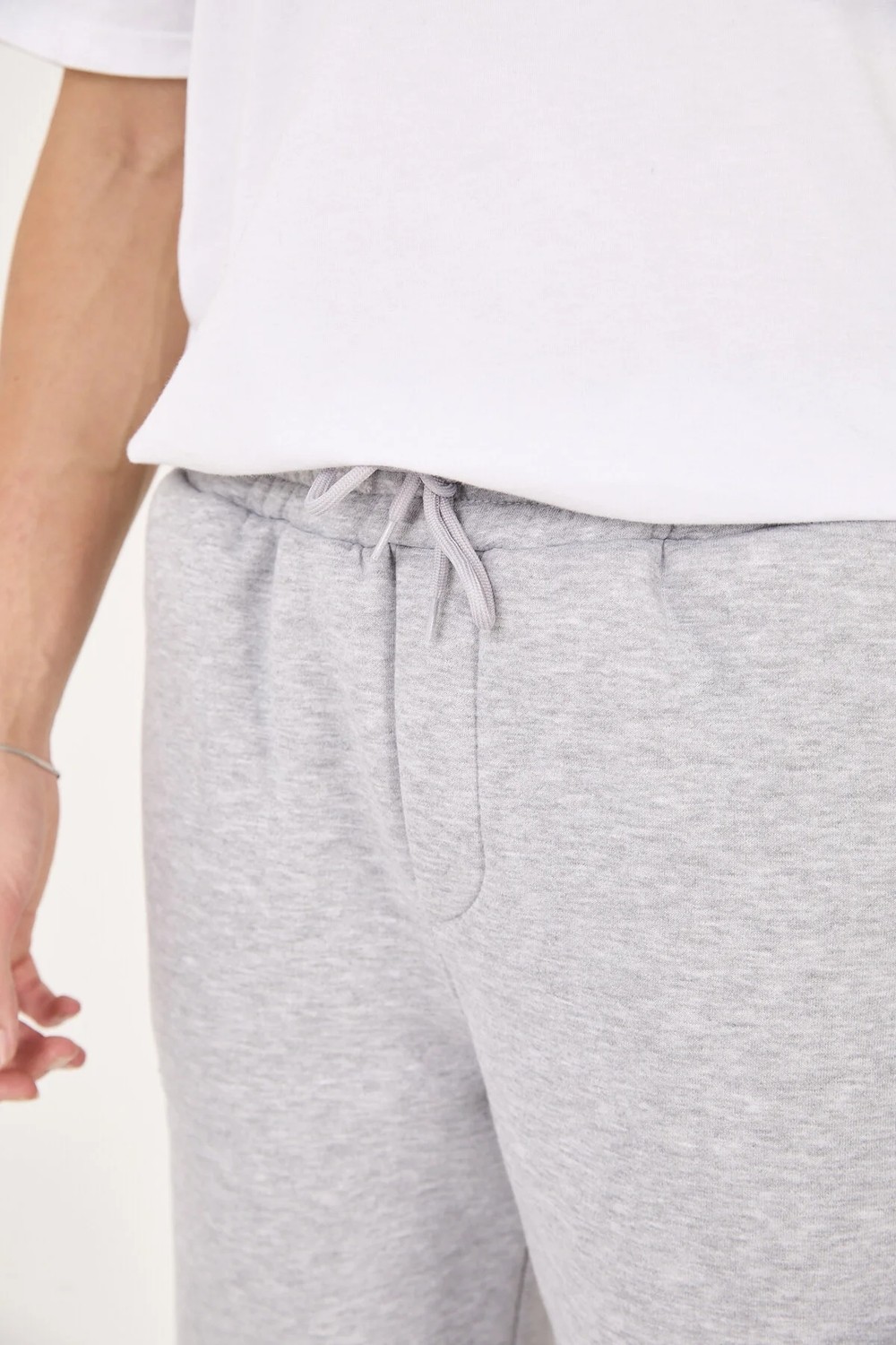 Pavotti Erkek Kışlık 3 Ip Kumaş Şardonlu (Içi Polarlı) Arka Cep Detaylı Baggy Eşofman Altı (Geniş Kalıp) görsel 7
