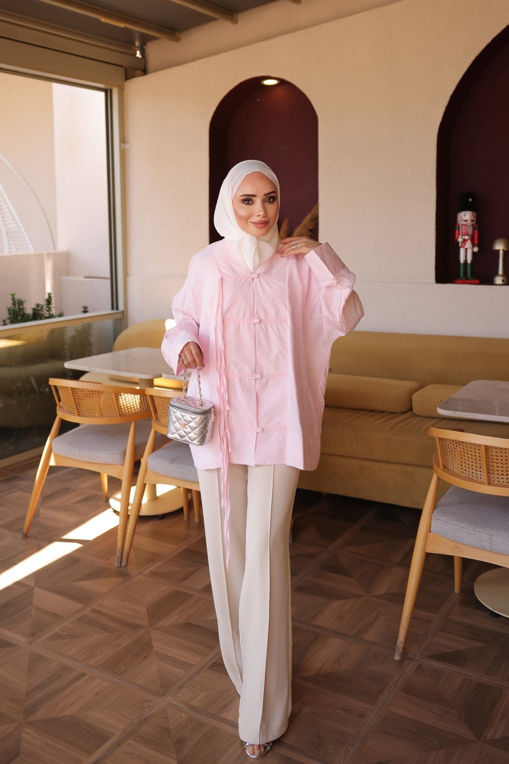 İmaj Butik Bebe Mavi Ip Detaylı Biritli Gömlek görsel 6