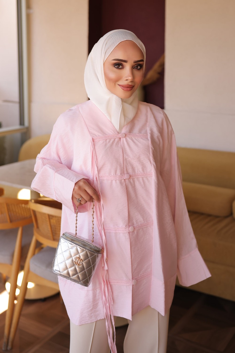 İmaj Butik Bebe Mavi Ip Detaylı Biritli Gömlek görsel 8
