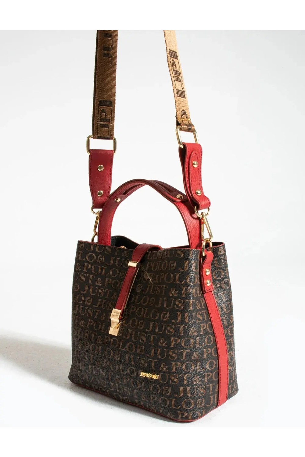 Just Polo Kadın Orta Boy Su Geçirmez Günlük Şık El ve Omuz Çantası Ebat 23 x 18 cm Shoulder Bag görsel 3