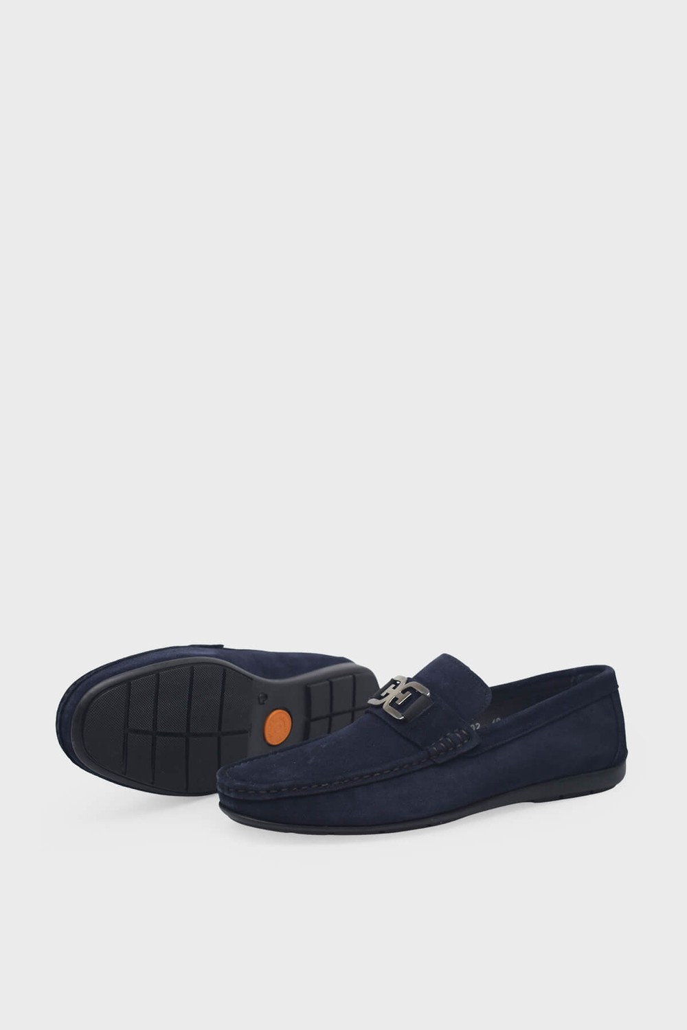 Kanuga Erkek Deri Loafer Lacivert Nubuk K-FSC3302 görsel 4