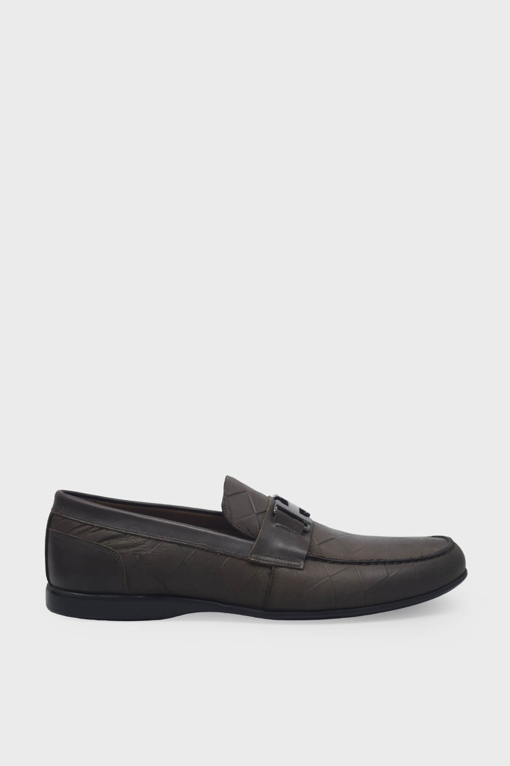 Kanuga Erkek Loafer Deri Ayakkabı Siyah Nubuk K-FSC3286