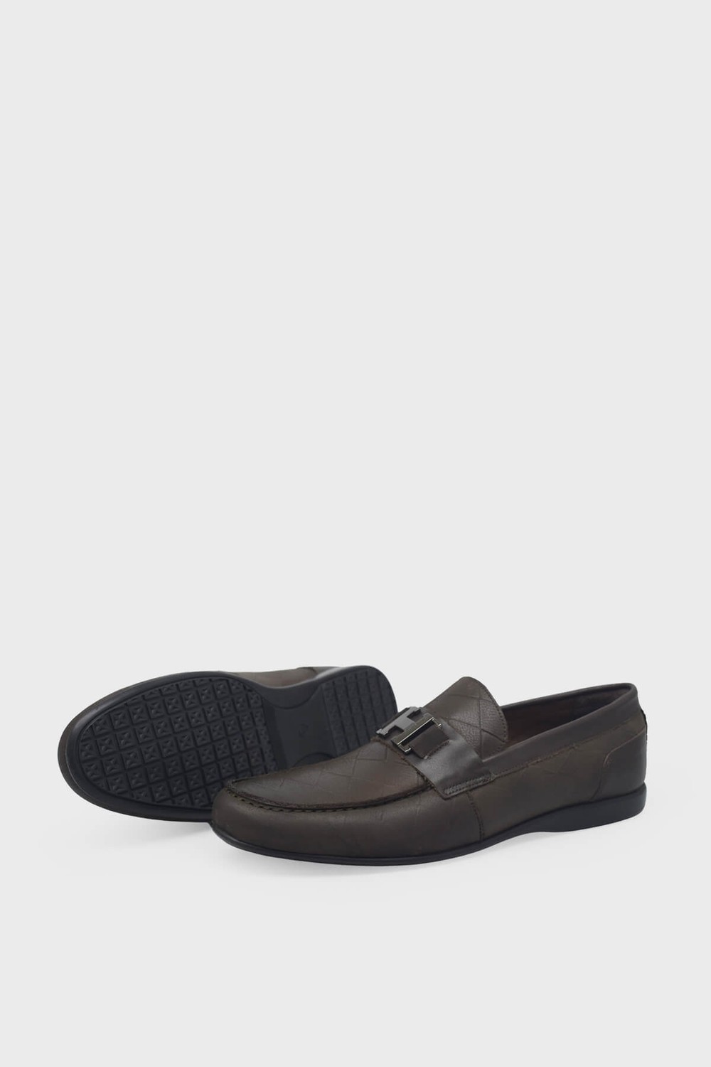Kanuga Erkek Loafer Deri Ayakkabı Siyah Nubuk K-FSC3286 görsel 4