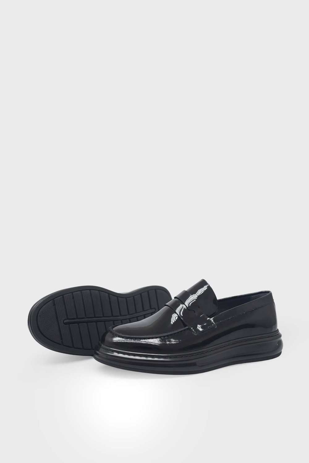 Kanuga Erkek Deri Loafer Siyah Rugan K-FSC3293 görsel 4