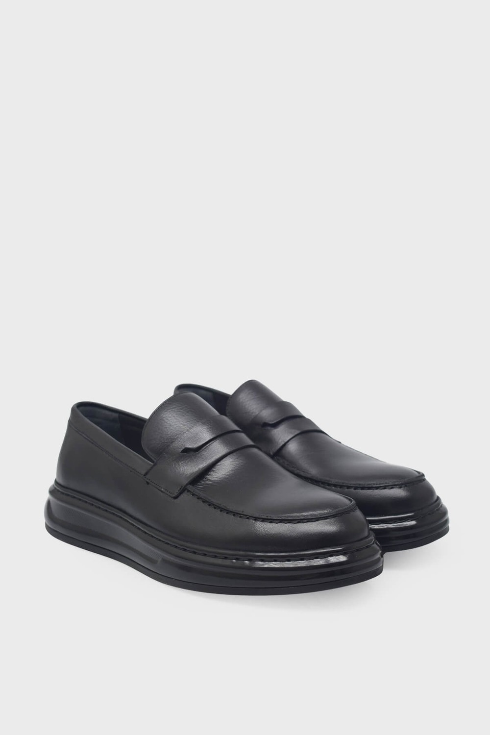 Kanuga Erkek Deri Loafer Siyah Rugan K-FSC3293 görsel 7