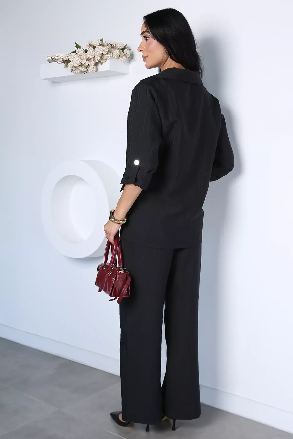 Gülseli Kadın Ceket Pantolon Ikili Takım P-00022966 görsel 4