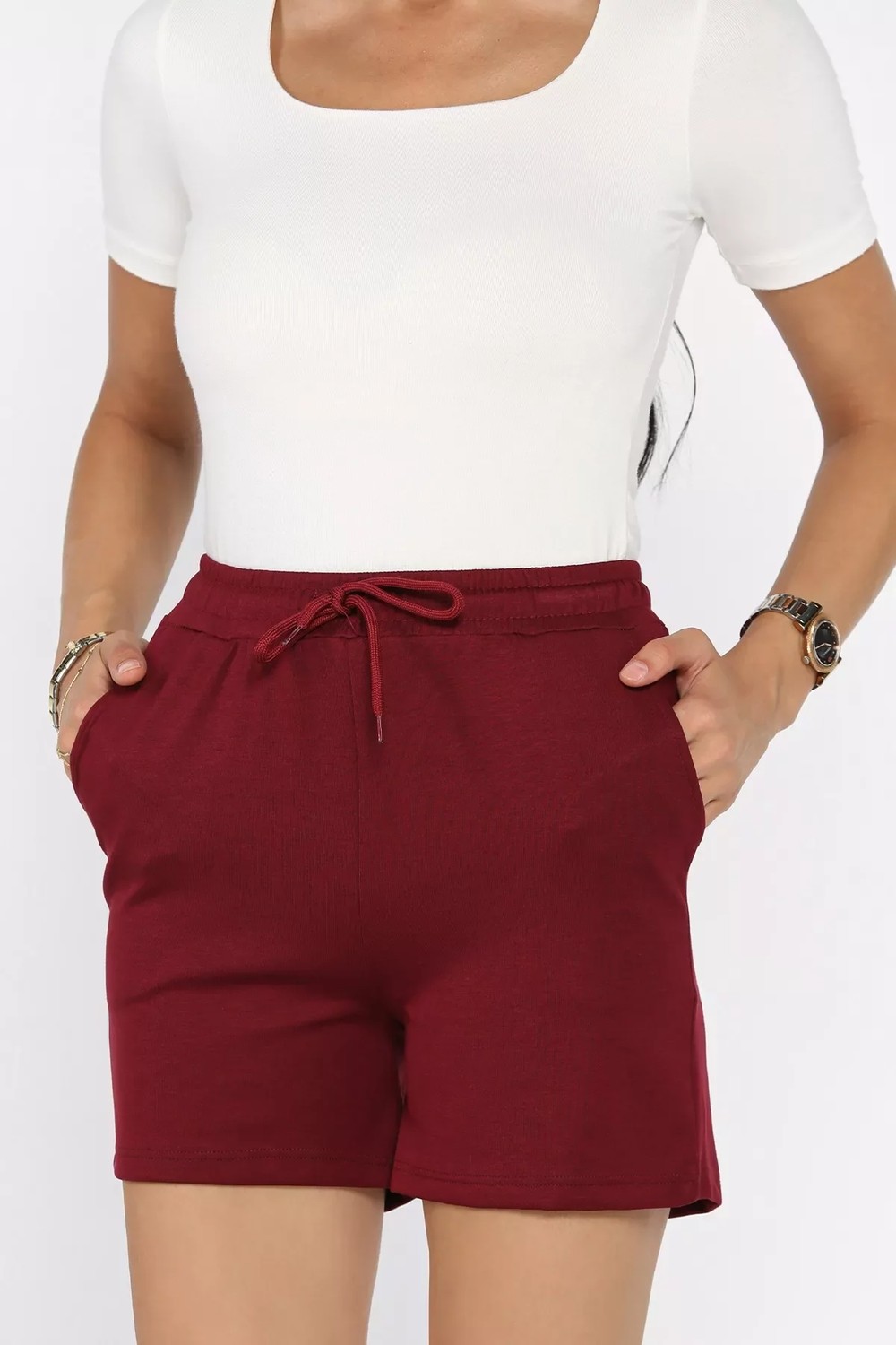 Gülseli Kadın Cepli Şort P-00022766 görsel 6
