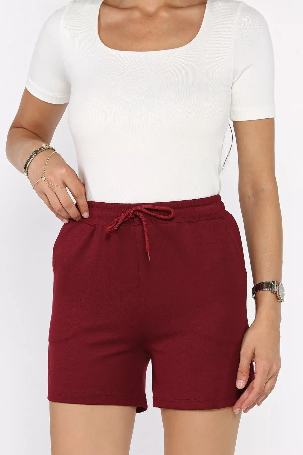 Gülseli Kadın Cepli Şort P-00022766 görsel 7