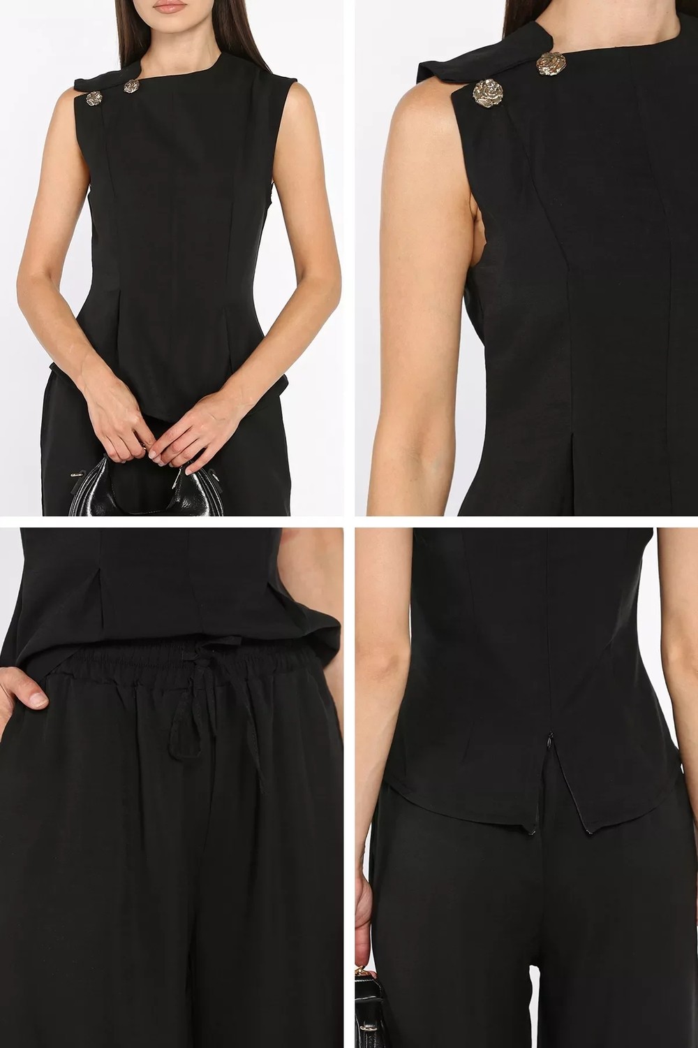 Gülseli Modal Kumaş Bluz Pantolon Ikili Takım P-00022716 görsel 5