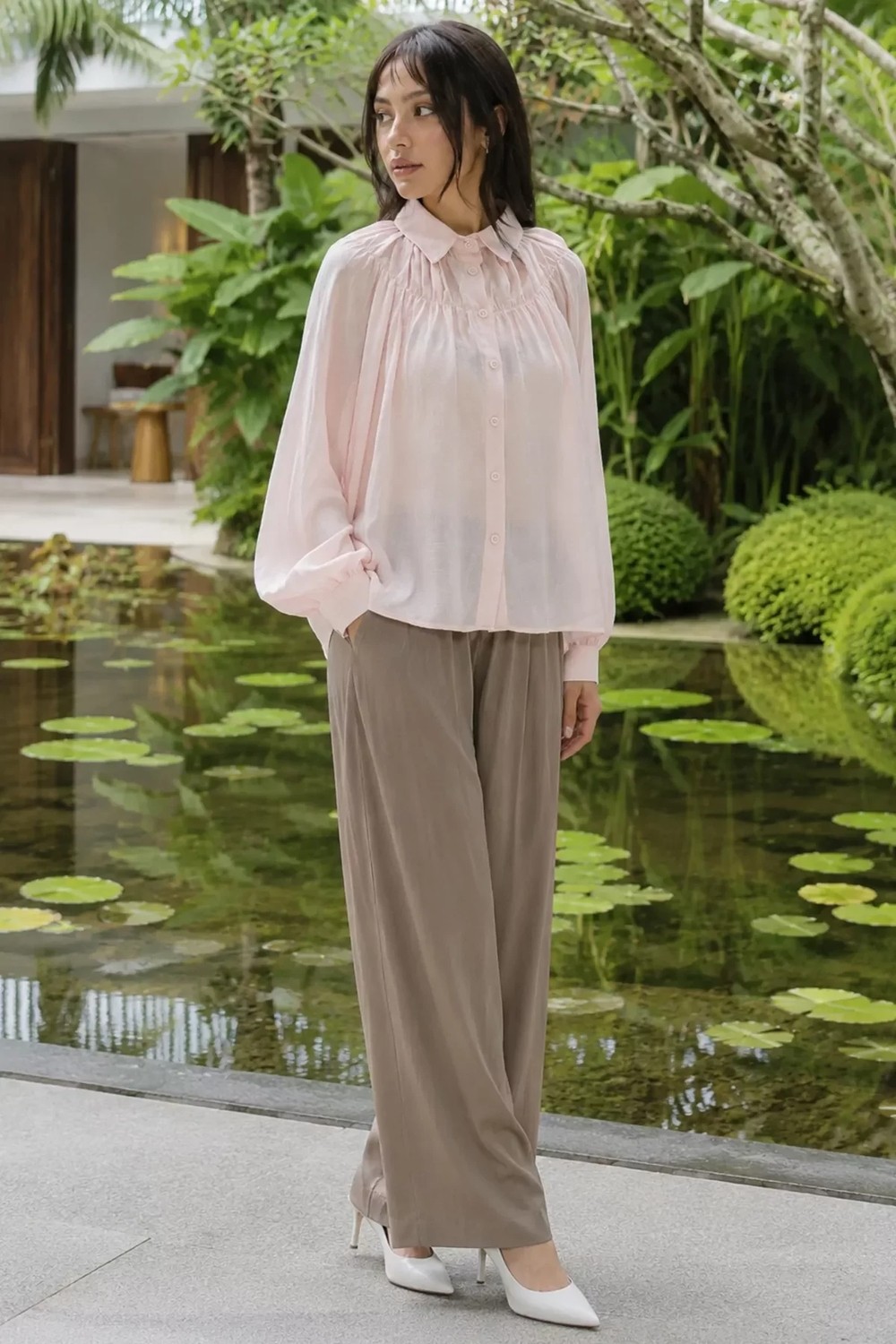 Gülseli Kadın Oversize Gömlek P-00022764 görsel 8