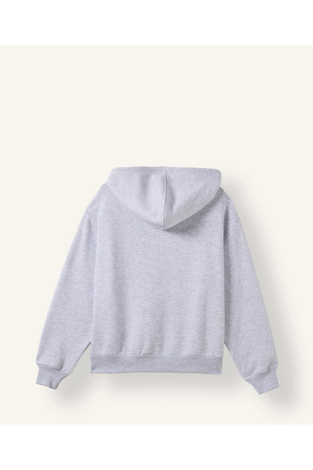 DeFacto Relax Fit Kapüşonlu Basic Düz Kalın Sweatshirt Kumaşı Hırka C1809AX26WN görsel 5