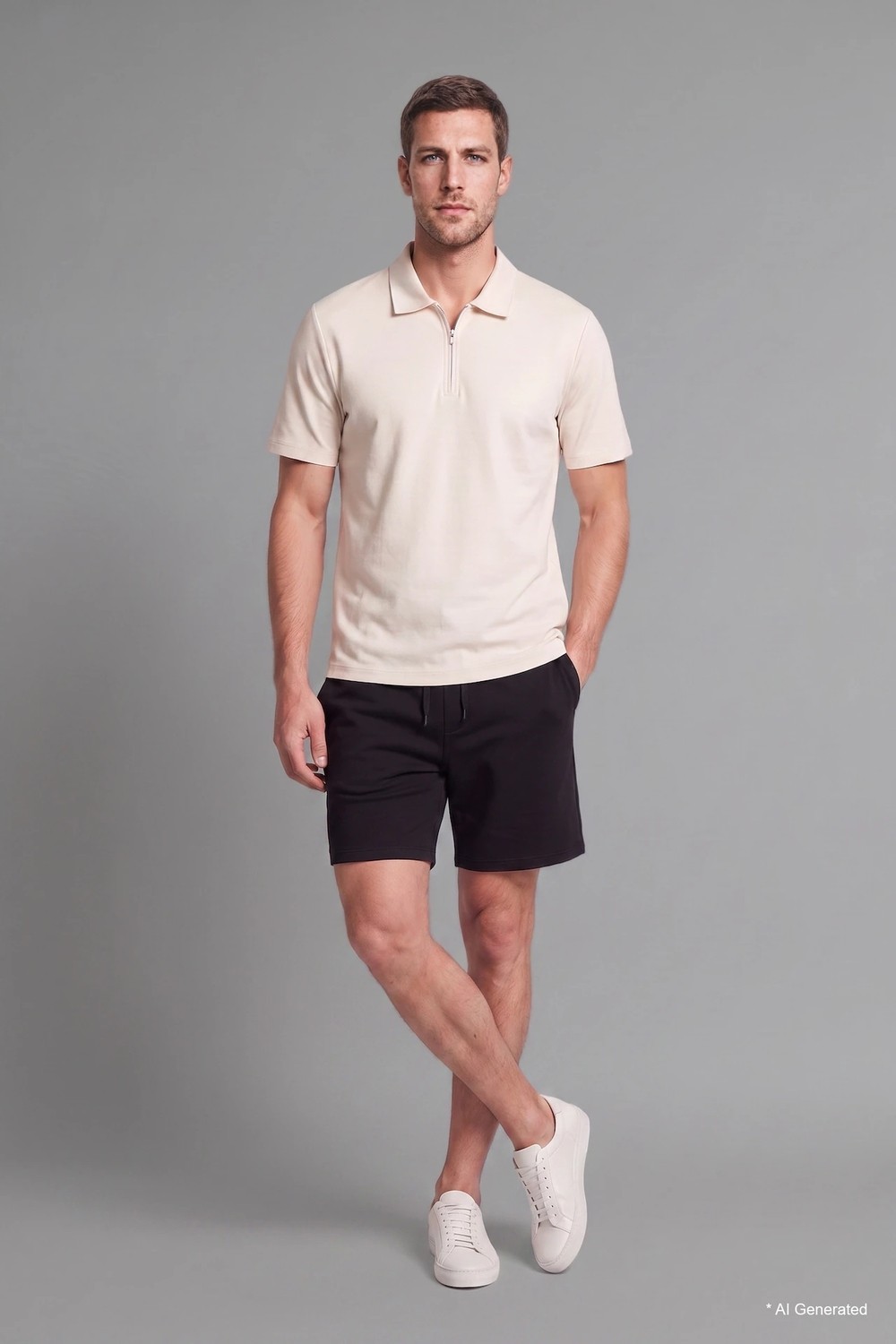 DeFacto Regular Fit Düz Paça Siyah Şort I1296AX26SM görsel 2
