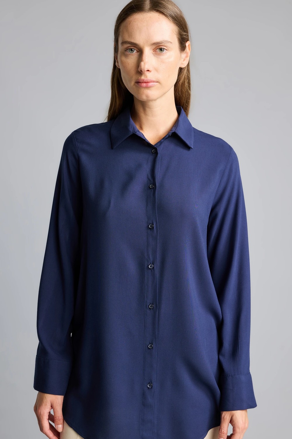 DeFacto Regular Fit Basic Uzun Kollu Tesettür Gömlek Tunik Z3538AZ26SP görsel 6