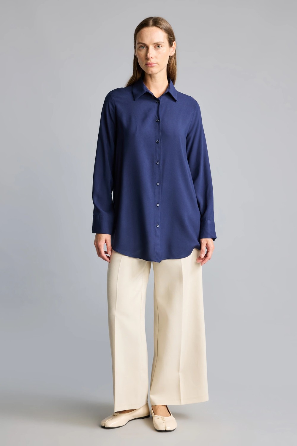 DeFacto Regular Fit Basic Uzun Kollu Tesettür Gömlek Tunik Z3538AZ26SP görsel 7