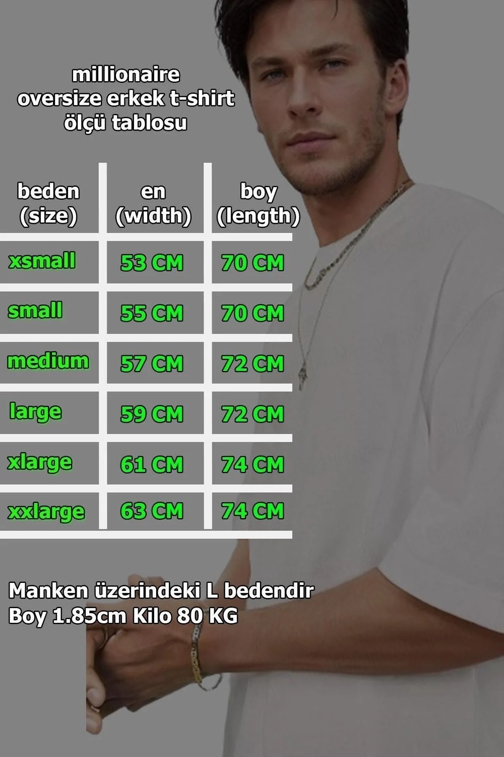 Teenage Millionaire Erkek Gri Basic Düz Baskısız Oversize Salas Boyfriend T-Shirt görsel 6