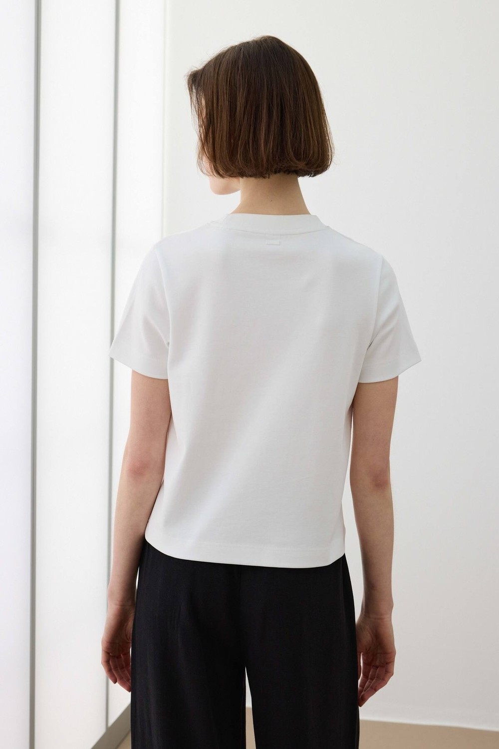 Babokah Supima® Pamuk Interlok Basic Tshirt görsel 7