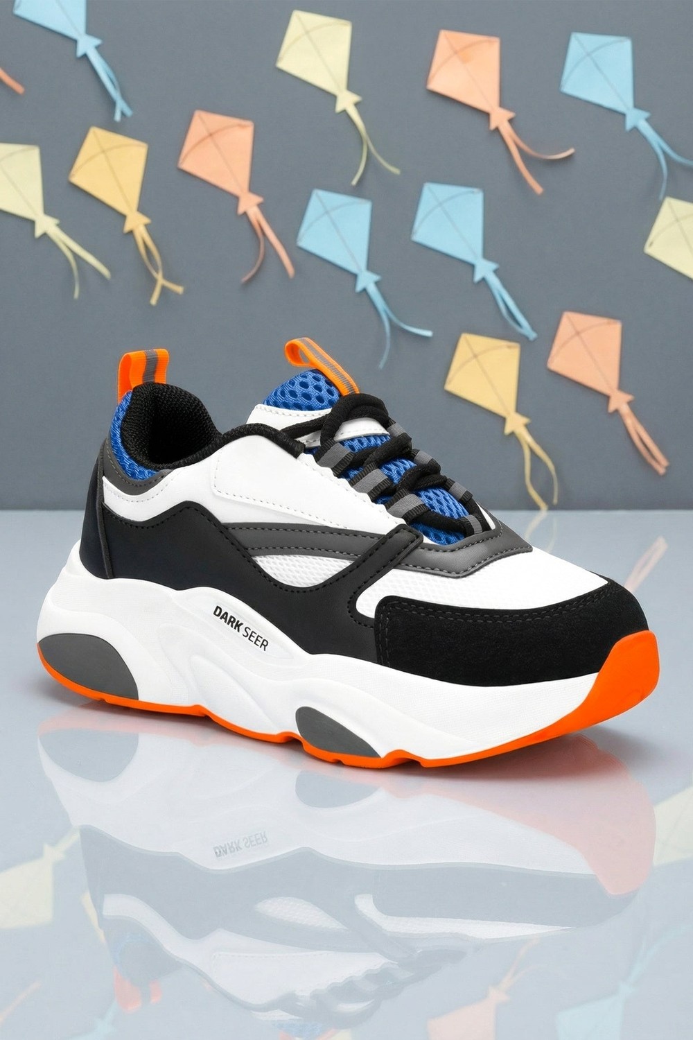Dark Seer Çocuk Siyah Sneaker Spor Ayakkabı 2026 - Kids DS 1838