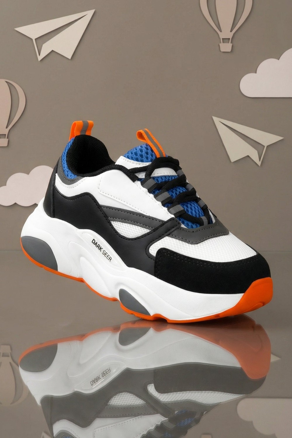 Dark Seer Çocuk Siyah Sneaker Spor Ayakkabı 2026 - Kids DS 1838 görsel 2