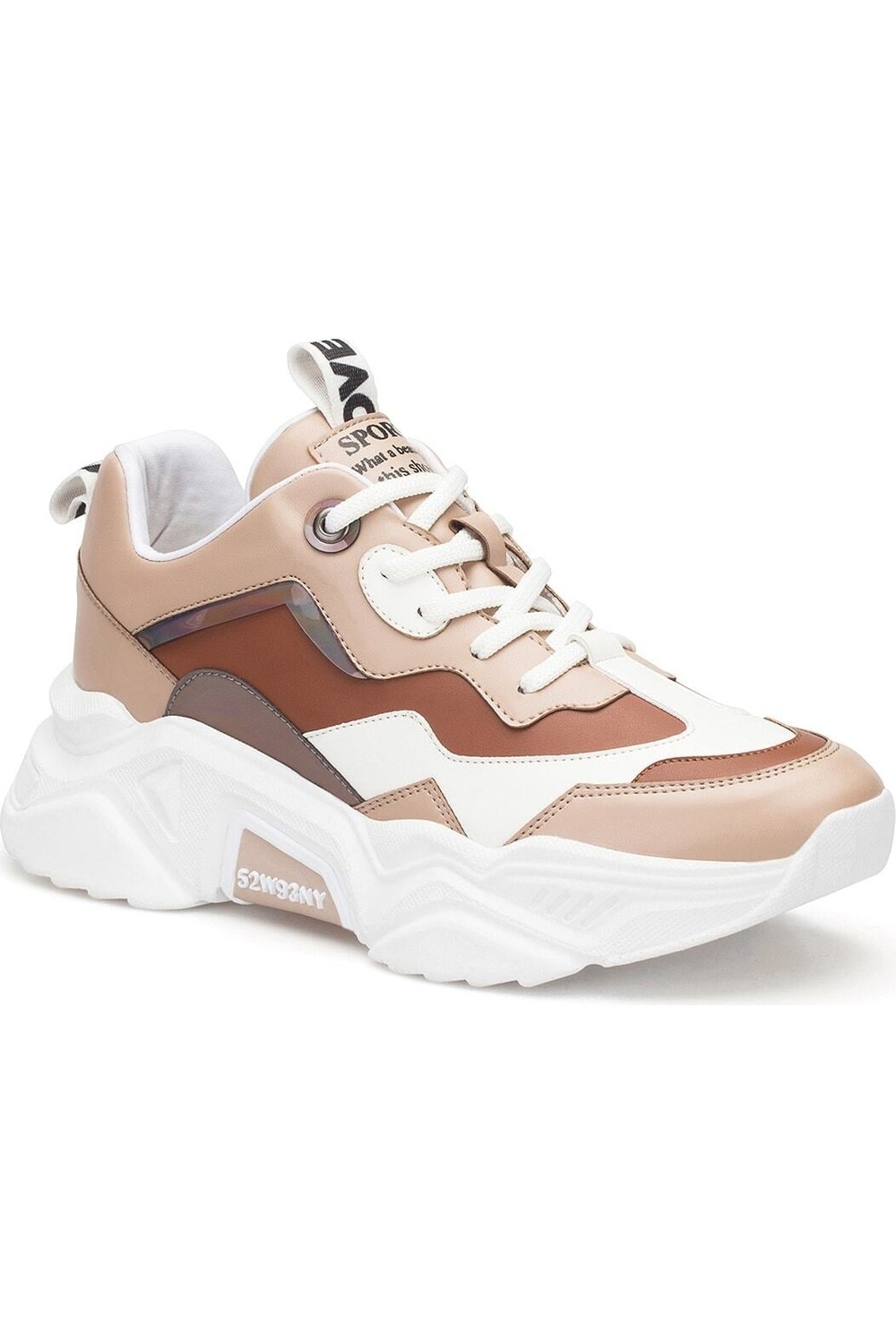 Dark Seer Kadın Beyaz Pudra Sneaker Spor Ayakkabı 2026 - DS.PMD239K2110 görsel 5