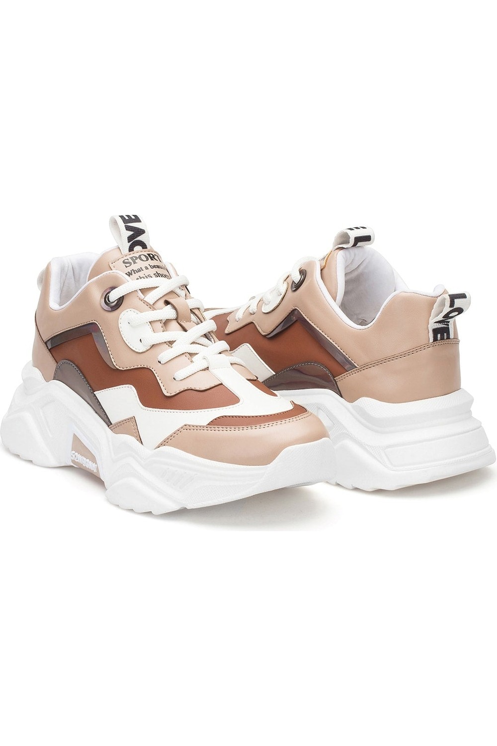 Dark Seer Kadın Beyaz Pudra Sneaker Spor Ayakkabı 2026 - DS.PMD239K2110 görsel 6