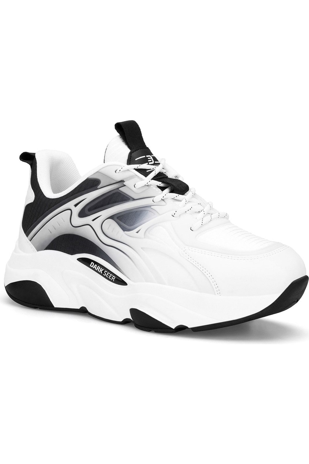 Dark Seer Unisex Siyah Beyaz Sneaker Spor Ayakkabı 2026 - DS STORM görsel 6