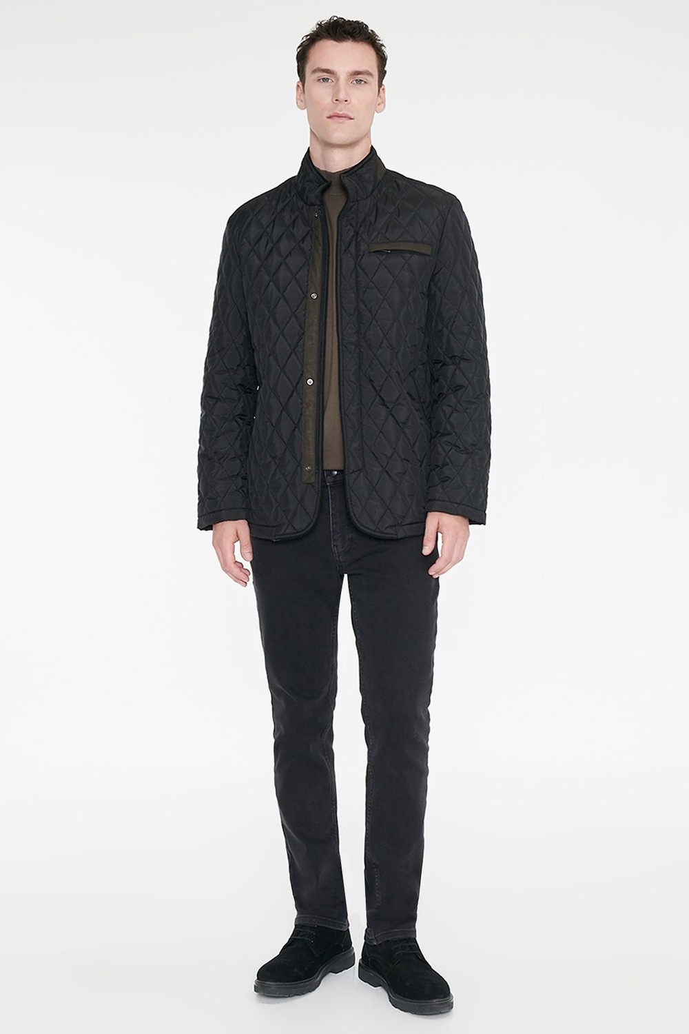 Altınyıldız Classics Standart Fit Normal Kesim Dik Yaka Yan Cepli Overcoat görsel 2