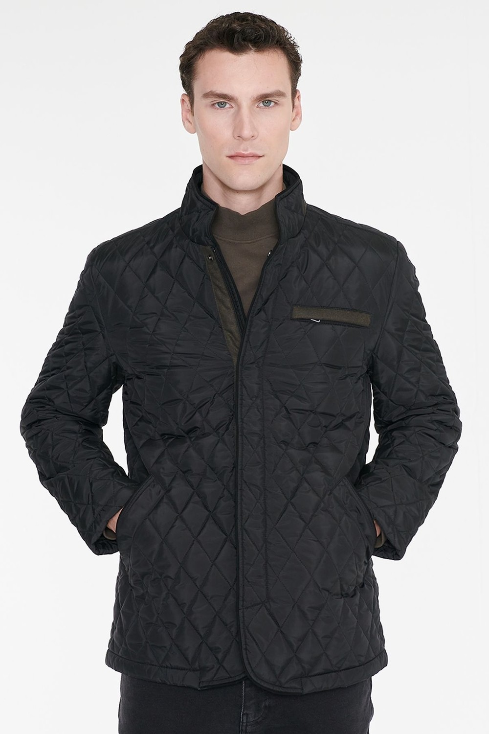 Altınyıldız Classics Standart Fit Normal Kesim Dik Yaka Yan Cepli Overcoat görsel 3