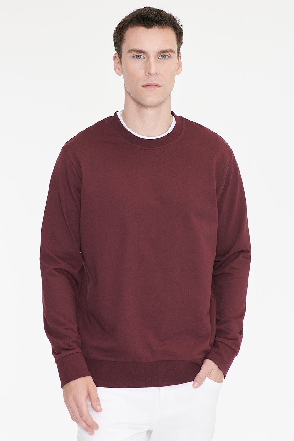 Altınyıldız Classics Pamuklu Standart Fit Normal Kesim 2 Iplik Bisiklet Yaka Sweatshirt görsel 6