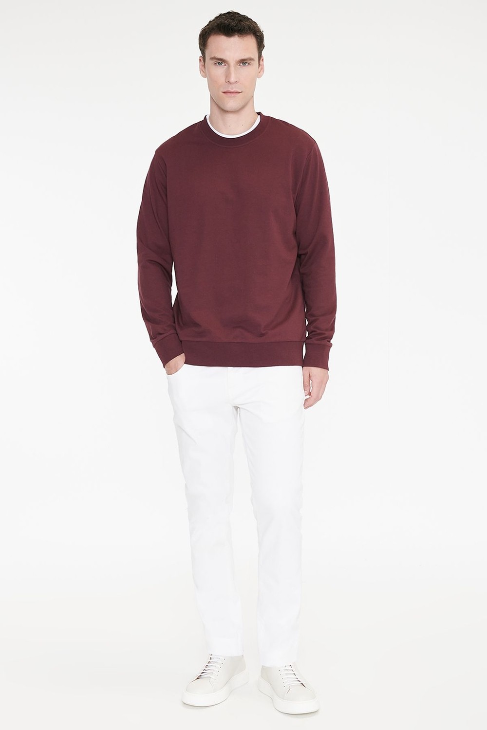 Altınyıldız Classics Pamuklu Standart Fit Normal Kesim 2 Iplik Bisiklet Yaka Sweatshirt görsel 7