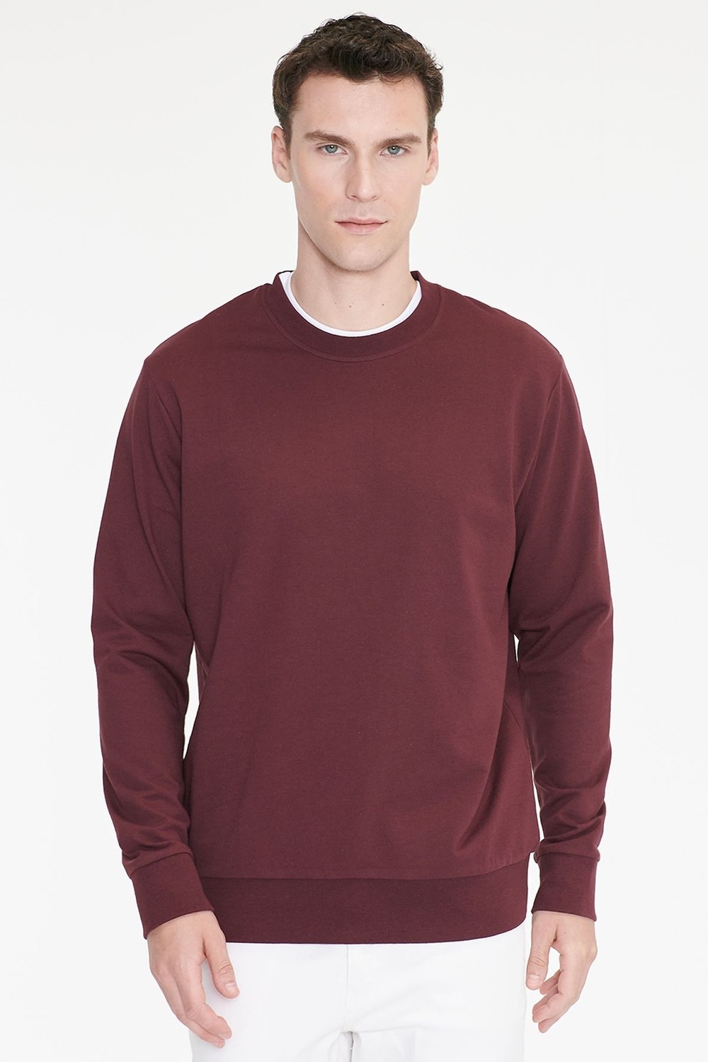 Altınyıldız Classics Pamuklu Standart Fit Normal Kesim 2 Iplik Bisiklet Yaka Sweatshirt görsel 8