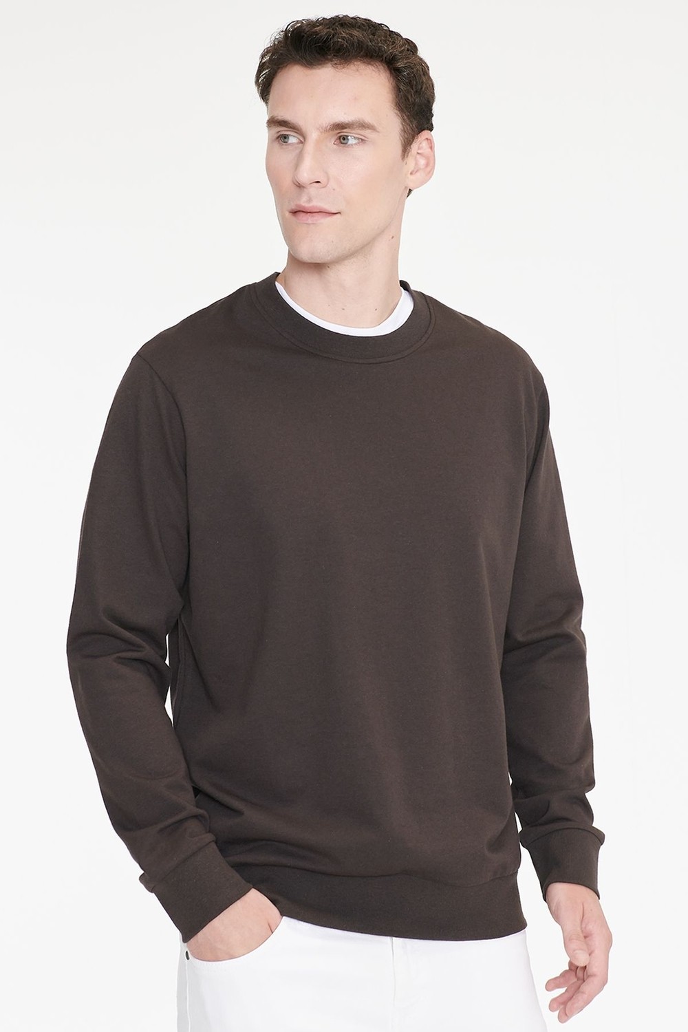 Altınyıldız Classics Pamuklu Standart Fit Normal Kesim 2 Iplik Bisiklet Yaka Sweatshirt