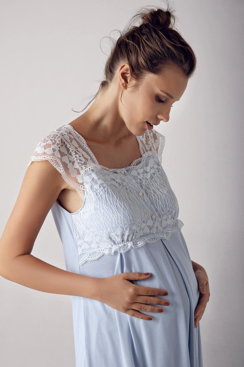 Larimar Artış 13200 Bayan Kısa Kol Lohusa Pijama Takımı görsel 2