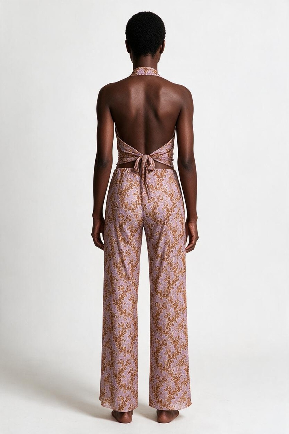 Aquella Desenli Tül Crop Top-Pantolon Takım görsel 2