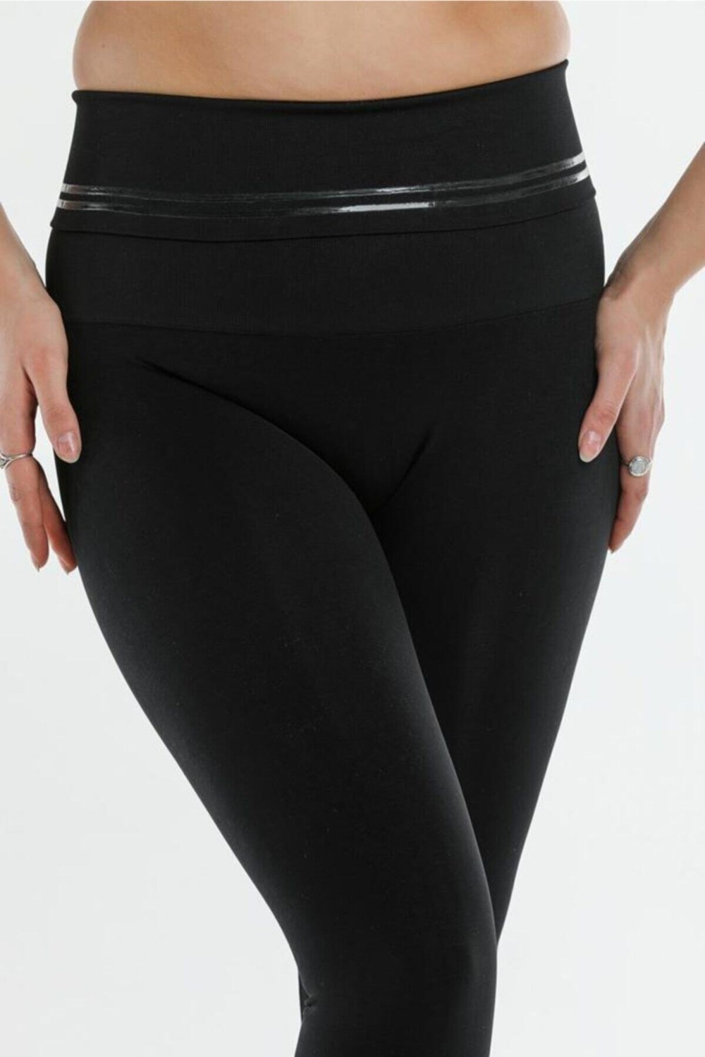 Fit Women Toparlayıcı Ekstra Yüksek Bel Çift Silikonlu Kaydırmaz Tayt Korse 2100 görsel 4