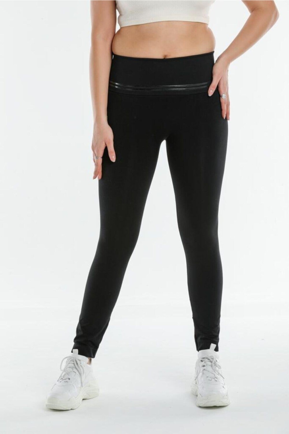 Fit Women Toparlayıcı Ekstra Yüksek Bel Çift Silikonlu Kaydırmaz Tayt Korse 2100 görsel 6
