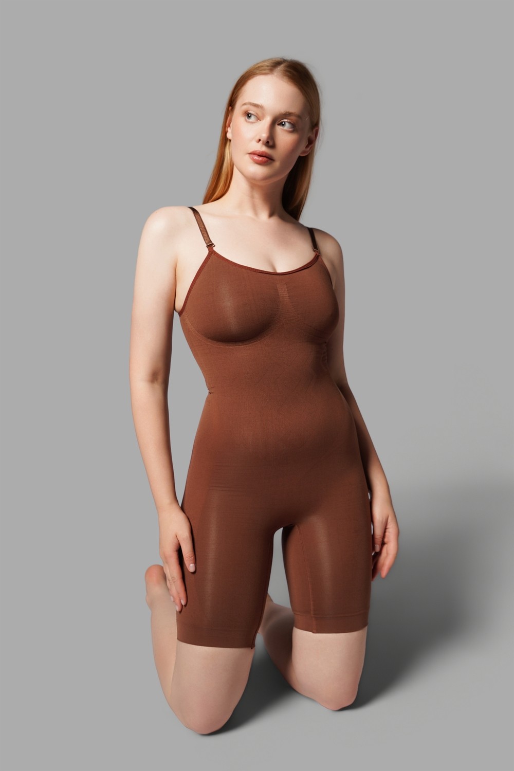 Fit Women 2 Beden Toparlayan Bel ve Basen Incelten Tam Boy Tüm Vüçüt Korsesi Seamless 9050 görsel 5