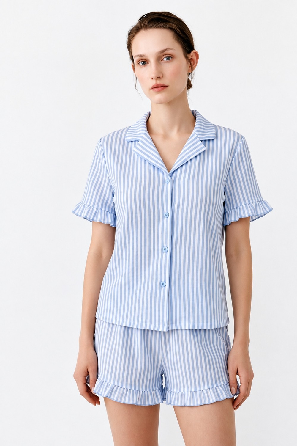 Fit Women Kadın Relaxed Lastikli Çok Renkli Pijama Takımı