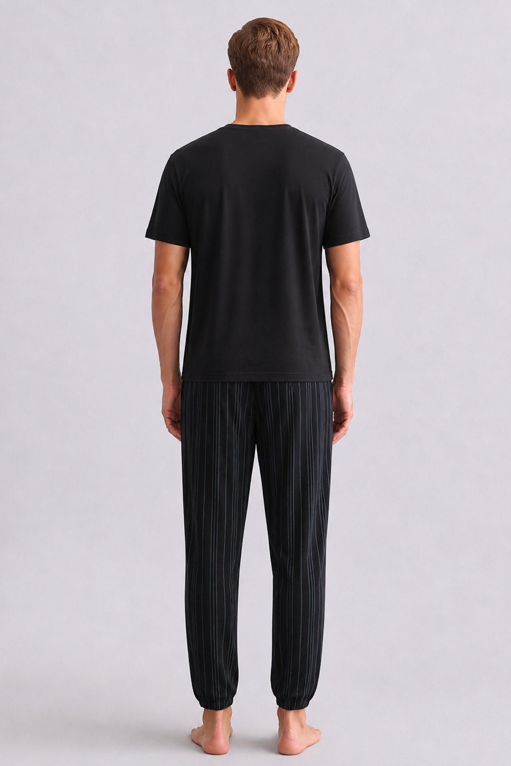 Mısırlı Erkek Bambu Jogger Pantolon Lacivert görsel 6